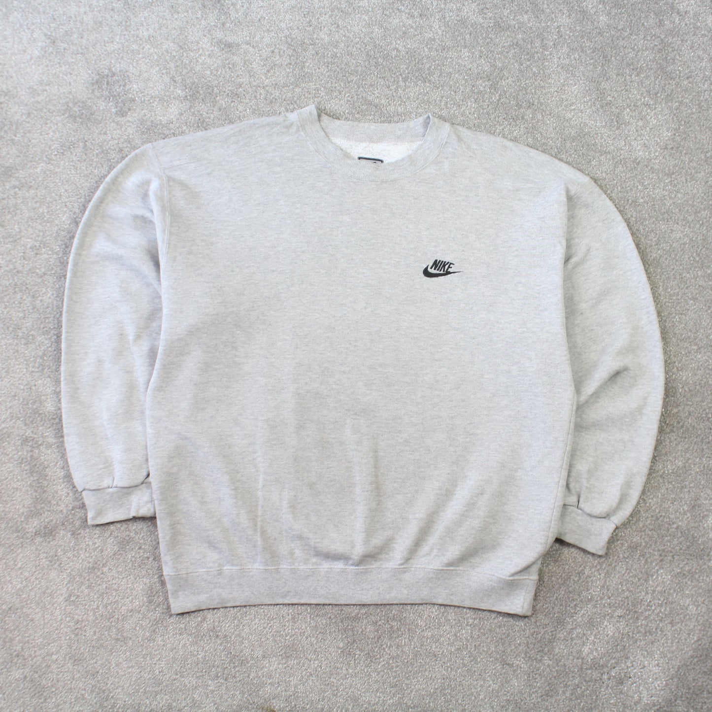 Vintage 1990s Nike Swoosh Sweatshirt Grey - (L)