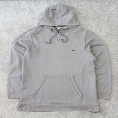 Vintage 00s Nike Hoodie Grey - (XL)