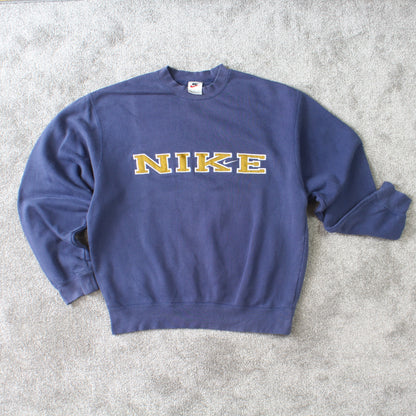 SUPER RARE Vintage 1990s Nike Spell Out Sweatshirt - (S)