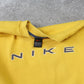 RARE Vintage 1990s Nike Spell Out Sweatshirt Yellow - (XS)