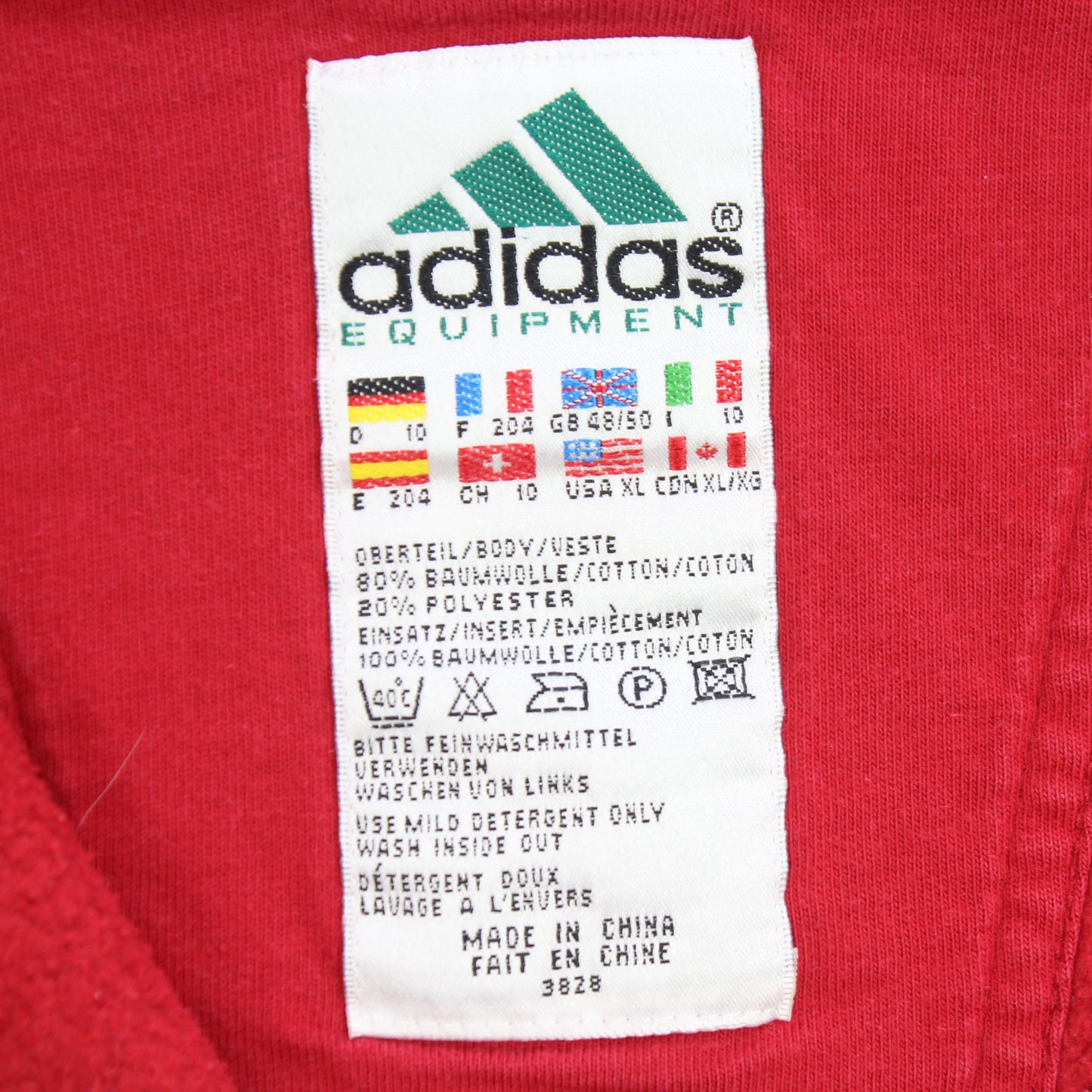 RARE Adidas EQT 1/4 Zip Sweatshirt Red - (XL)