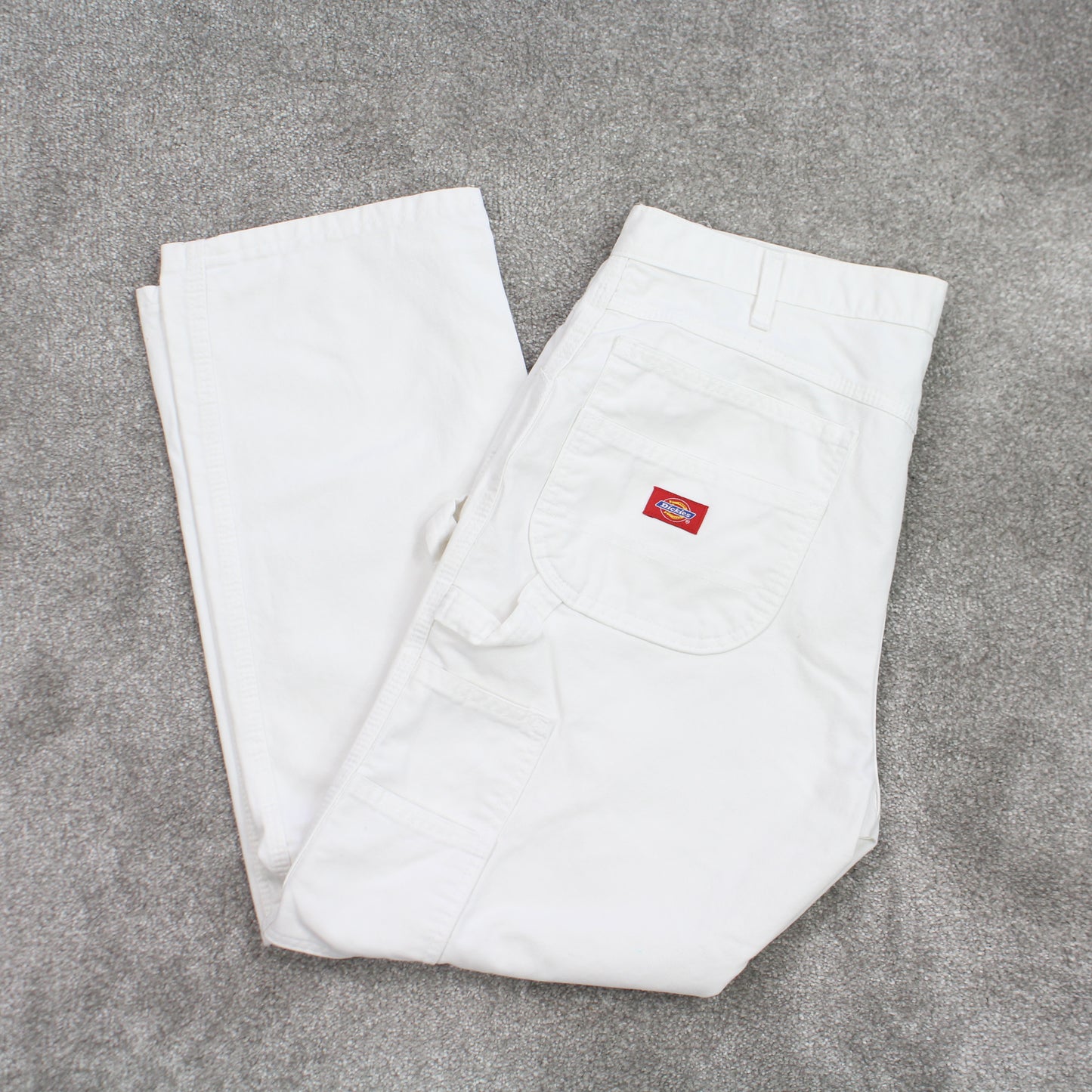 RARE Vintage Dickies Carpenter Jeans White - (L)