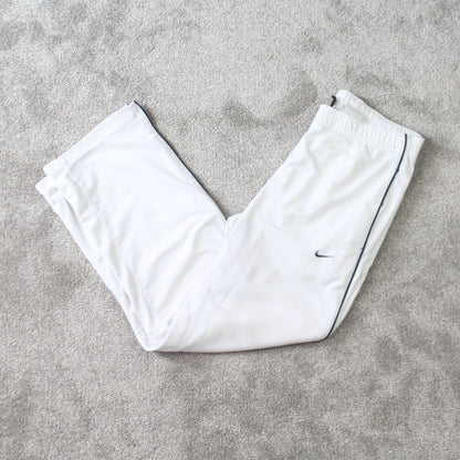 SUPER RARE Vintage 00s Nike Trackpants White - (S)