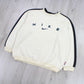 SUPER RARE Vintage 1990s Nike Spell Out Sweatshirt Cream - (XL)