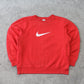 RARE Vintage 00s Nike Swoosh Sweatshirt Red - (M)