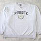 RARE Vintage 1990s Nike Team Purdue Sweatshirt Grey - (XXL)
