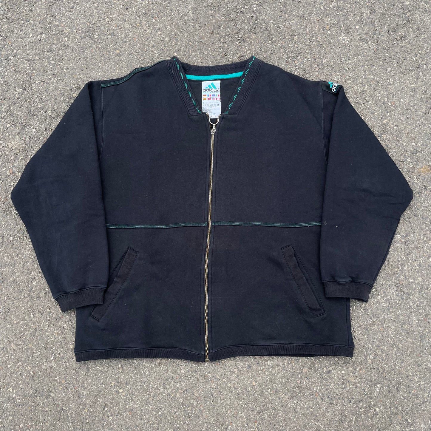 RARE 90s Adidas Equipmet Sweatshirt Black - (L)